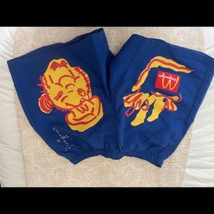McDonalds Cactus Jack Blue Illustration shorts M